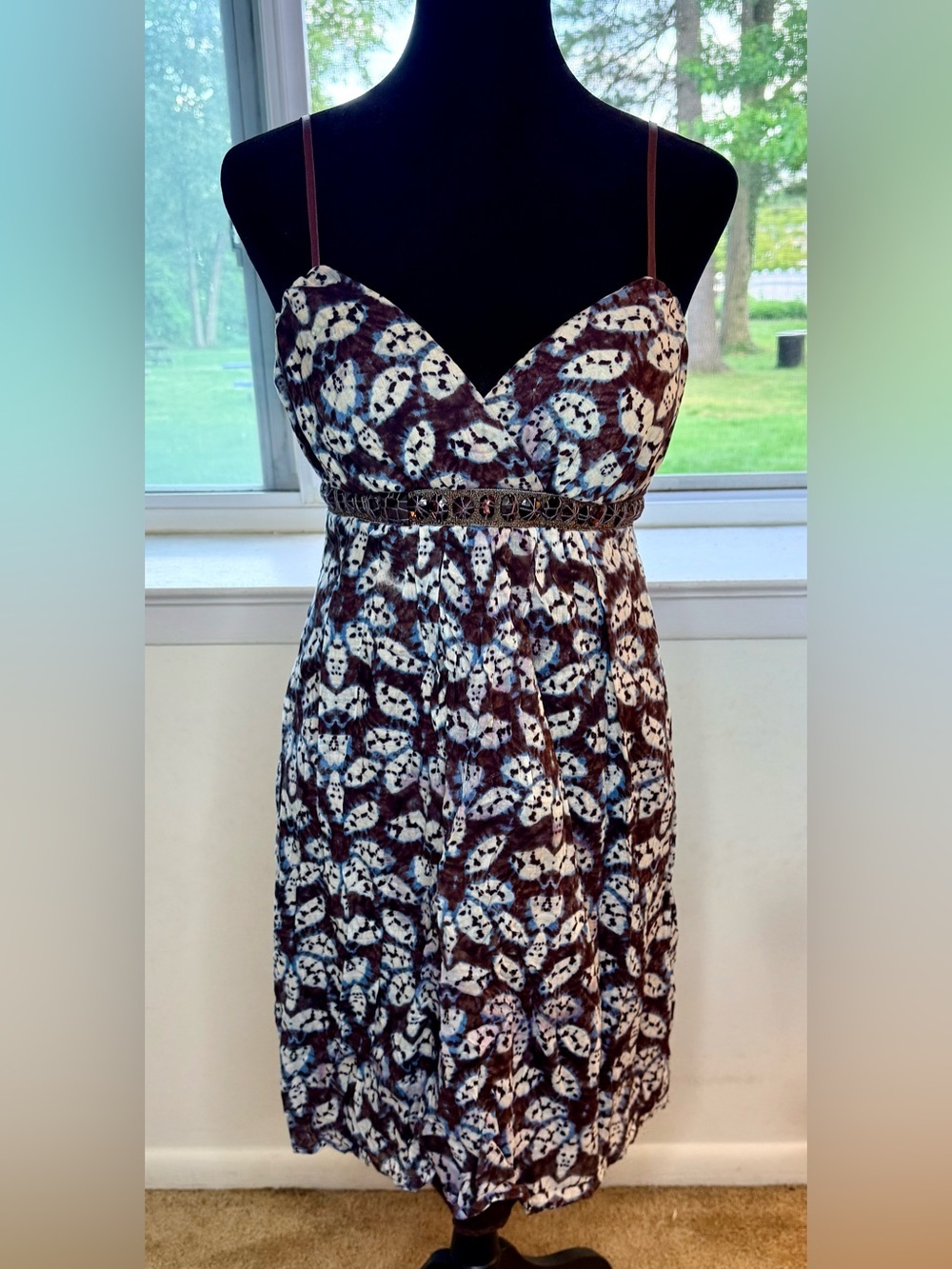 Vintage Y2K Ruby Rox babydoll dress sweetheart neckline empire waist cotton 7
